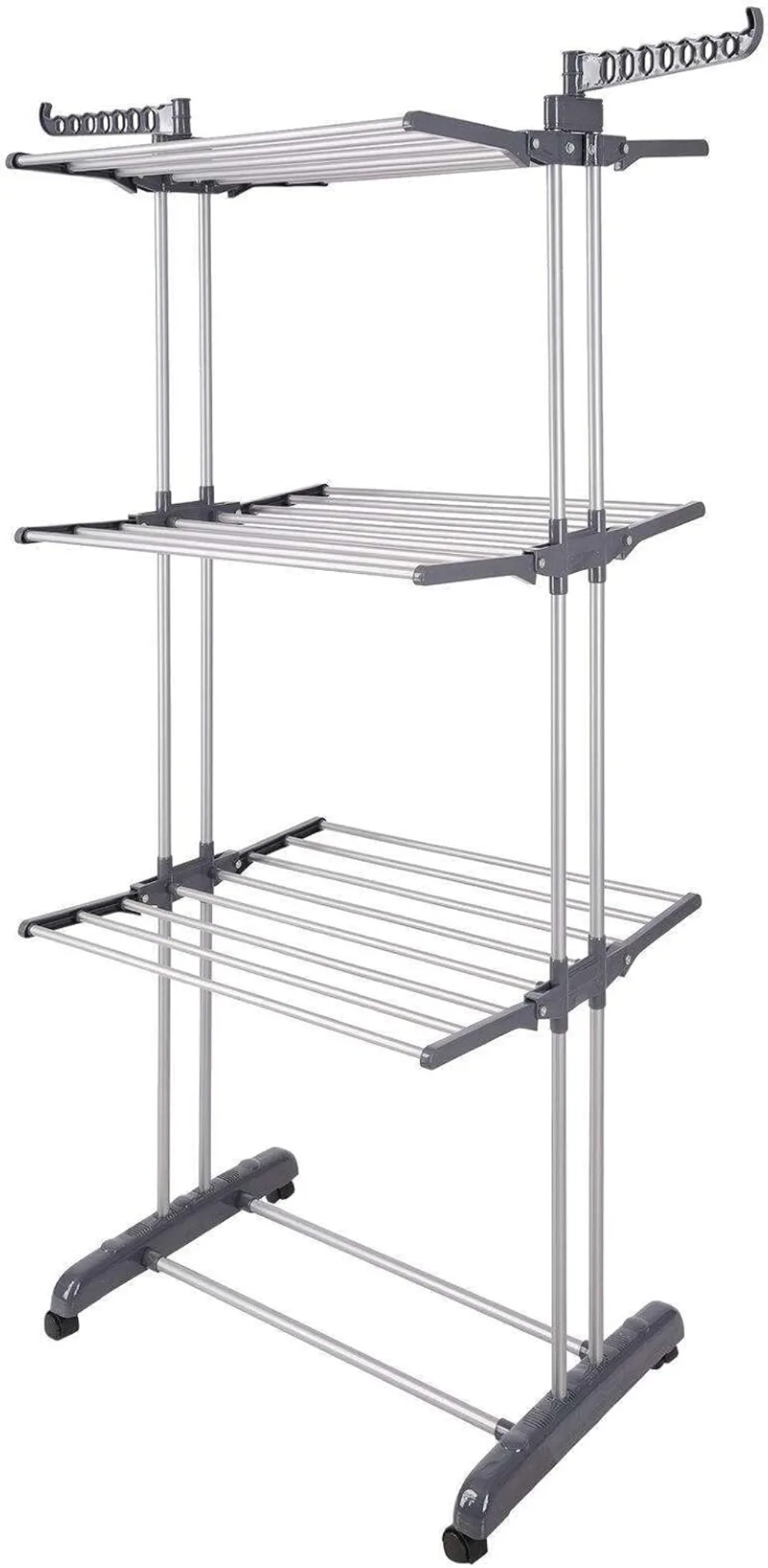 

3Tier Stainless Laundry Organizer Folding Drying Rack Clothes Dryer Hanger Stand YKWQ Clothes Drying Rack Drying Rack