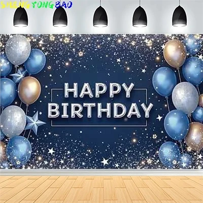 

Baby Shower Happy Birthday Party Photography Backdrops Newborn Kids Air Balloon Princess Tropical Jungle Photo Background BB-25