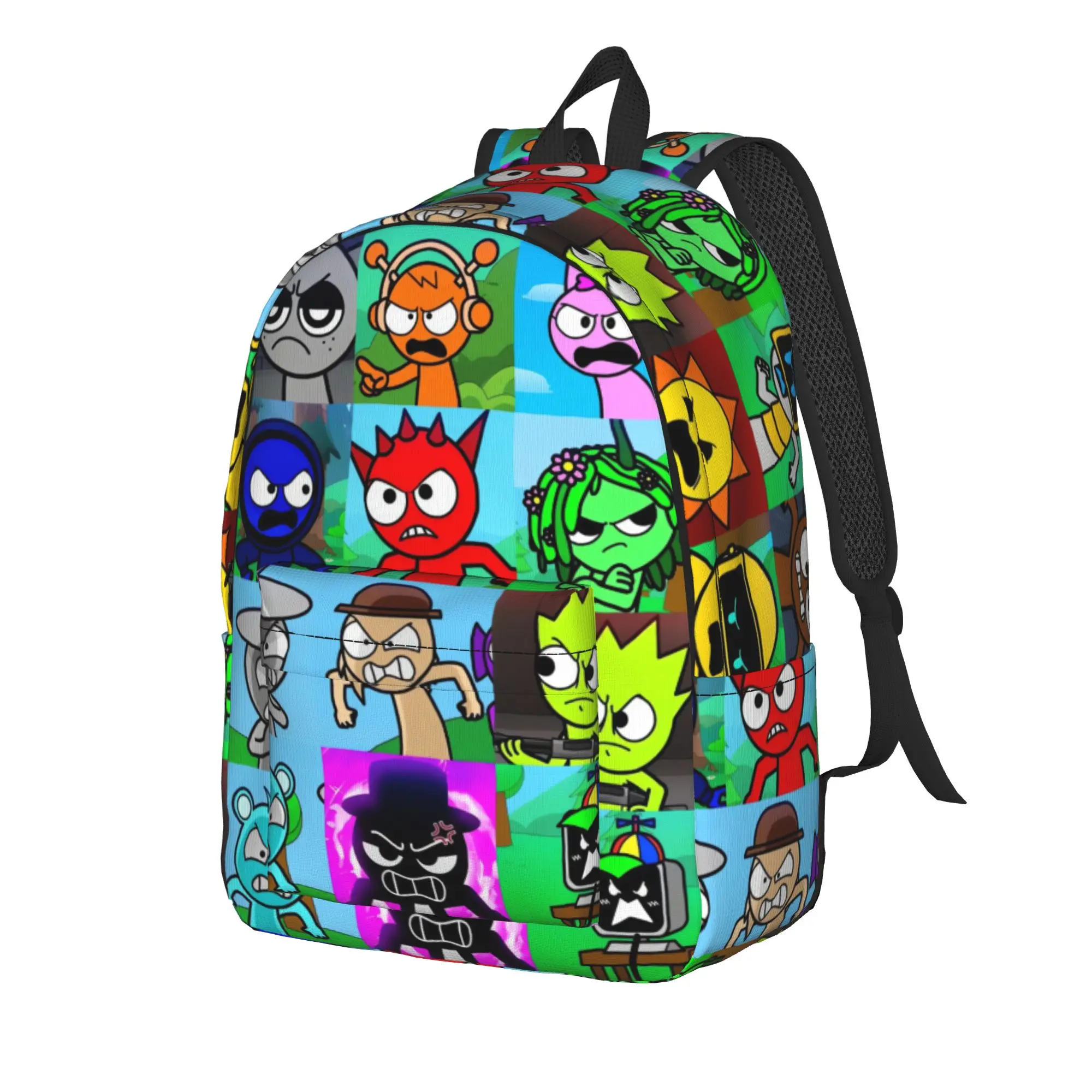 Cartoon S-Sprunkis Backpack  Streetwear Backpacks Women Camping Durable High School Bags Design Rucksack