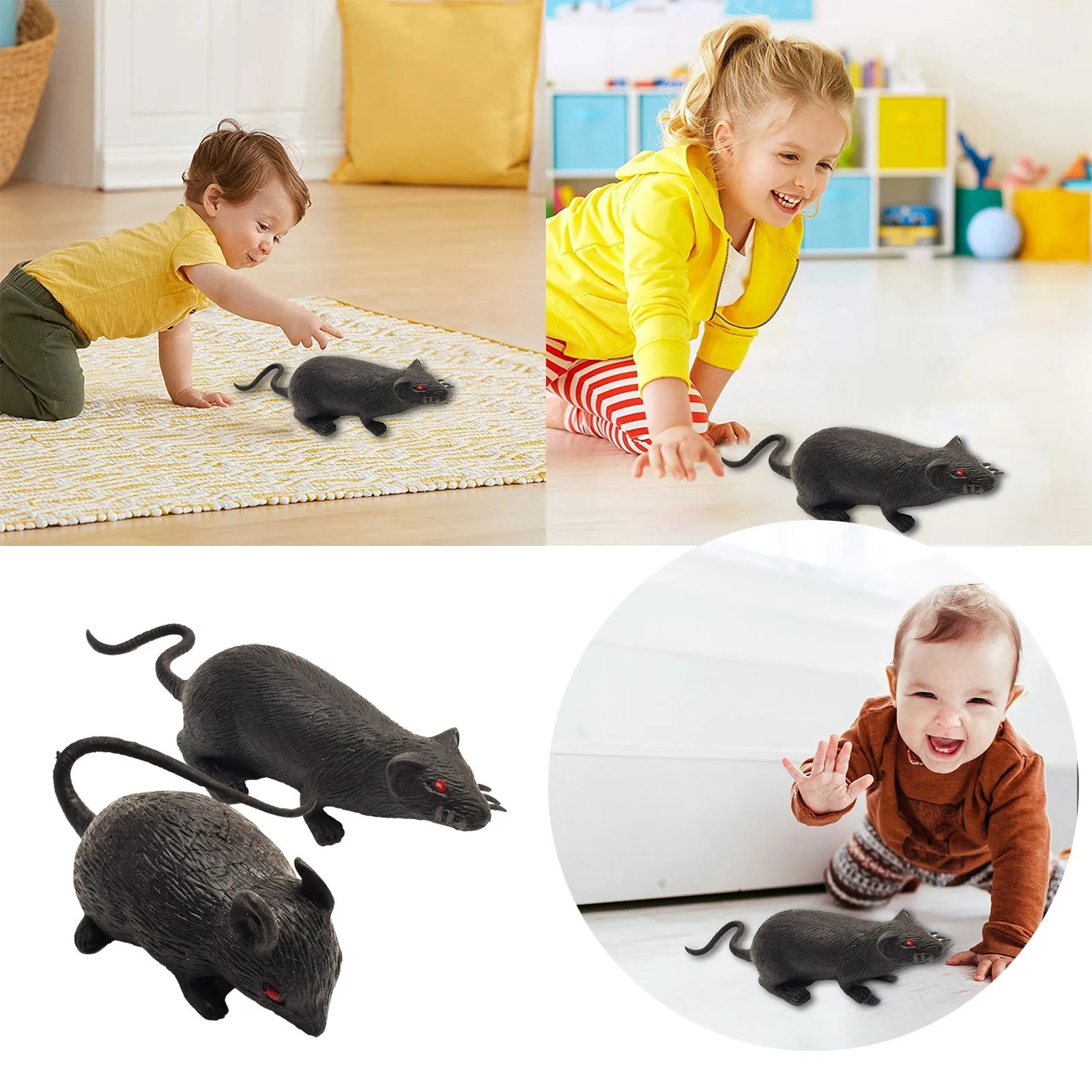 

Newborn Play Mat Simulation Model Halloween Prank Tricky Scary Props Festival Toys Soft Simulation Toys Halloween Decoration