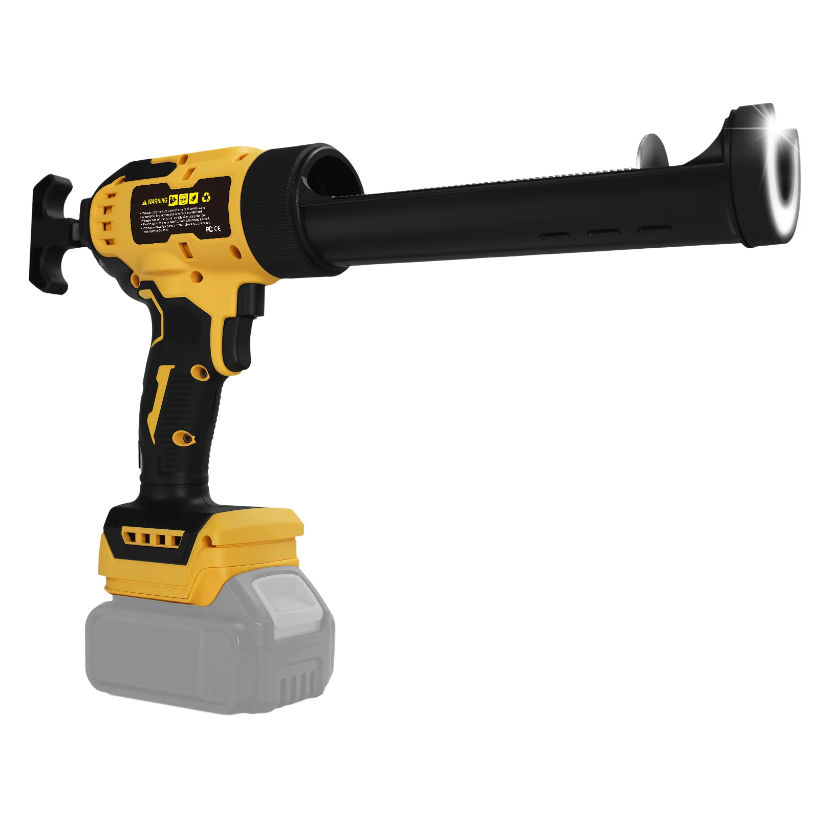 Cordless Caulking Gun for Dewalt 20V Battery Electric Caulk Adhesive Gun 6 Speed Silicone Gun Filling Sealing Caulking Tool