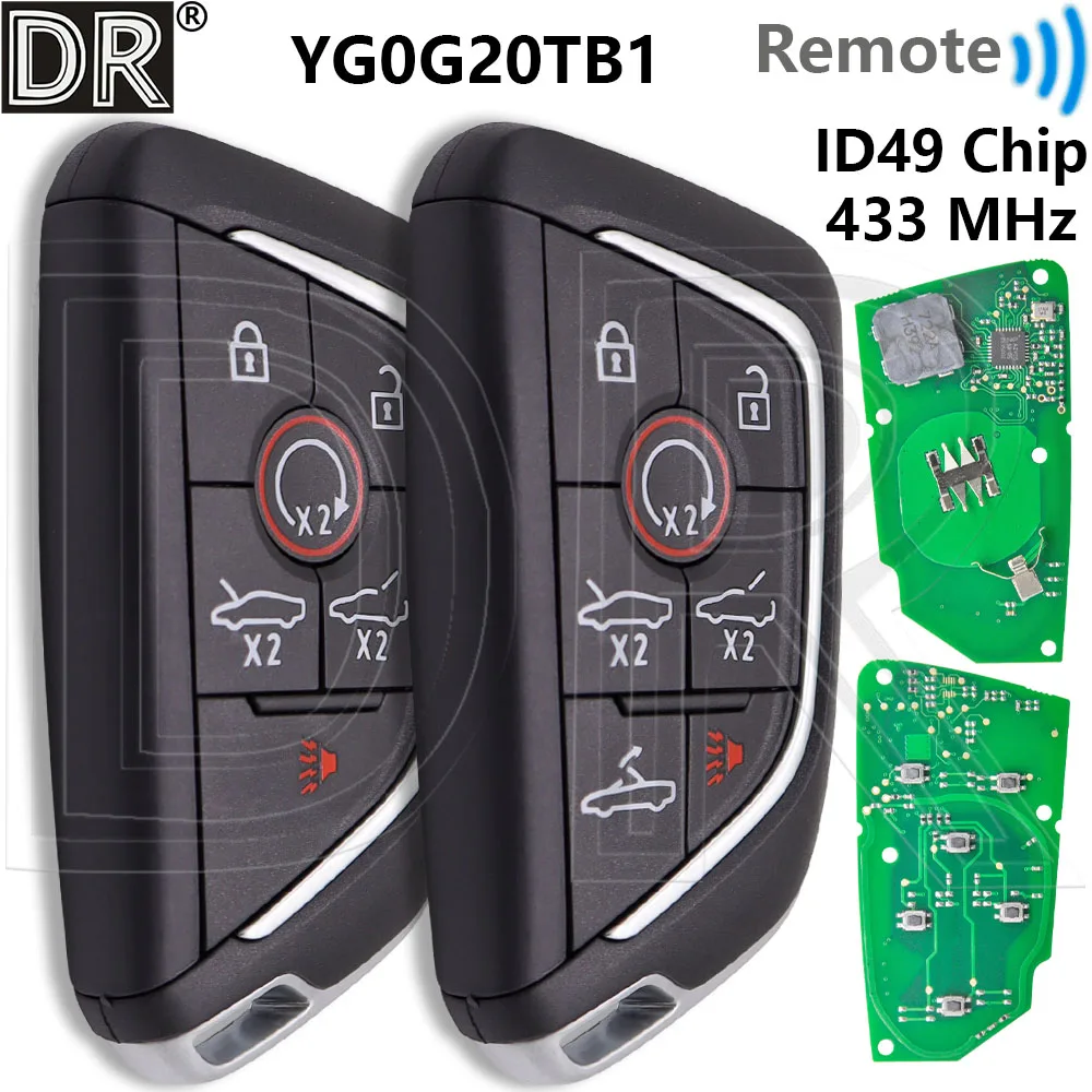 

Отличный чип ID49 YG0G20TB1, автомобильный пульт дистанционного управления, умный ключ для Chevrolet C8 2020-2024