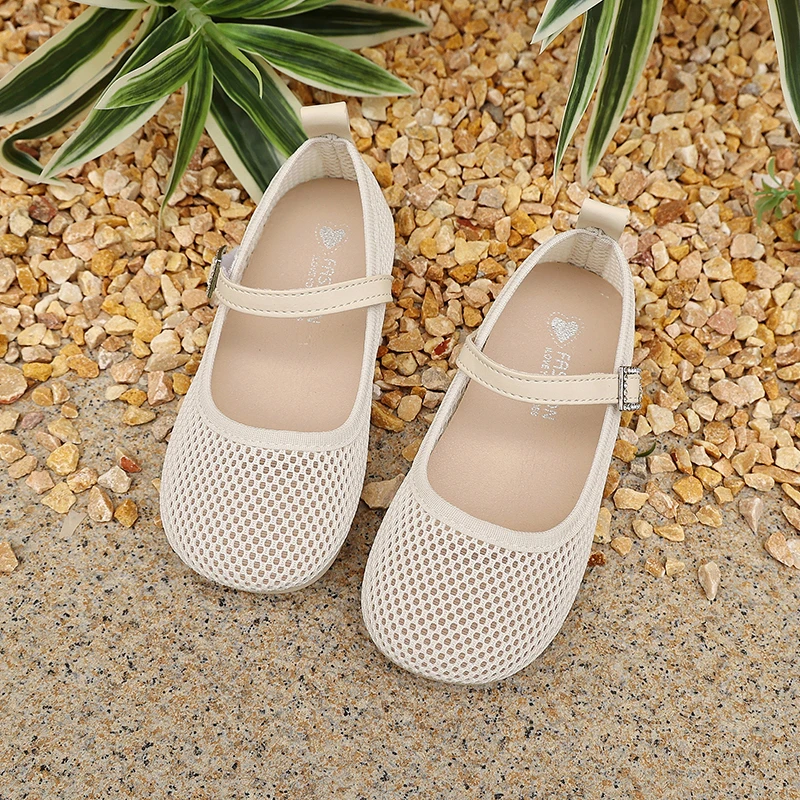 Picture 5: New Toddler Girls Mesh Mary Jane Shoes, Breathable Hollow Out Soft Sole Flats Kids Footwear for Daily, School, Party, Summer