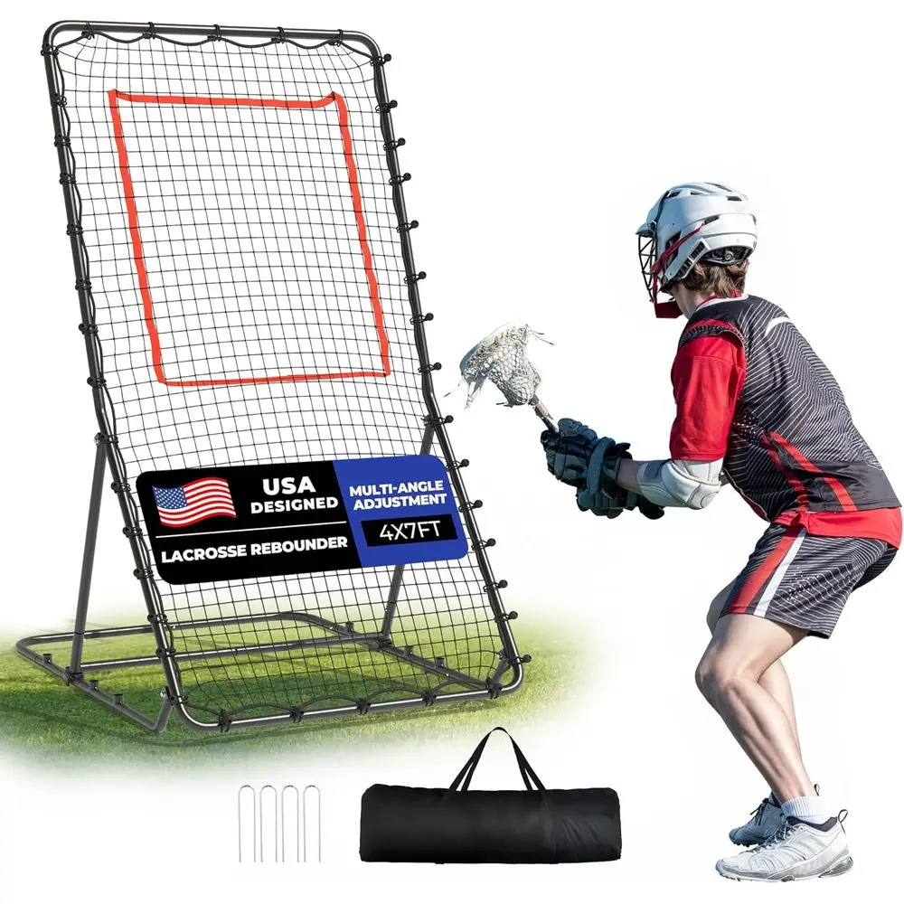 

Portable Adjustable Angle Multi-Sport Training Net for Basketball, Volleyball, Baseball & Soccer