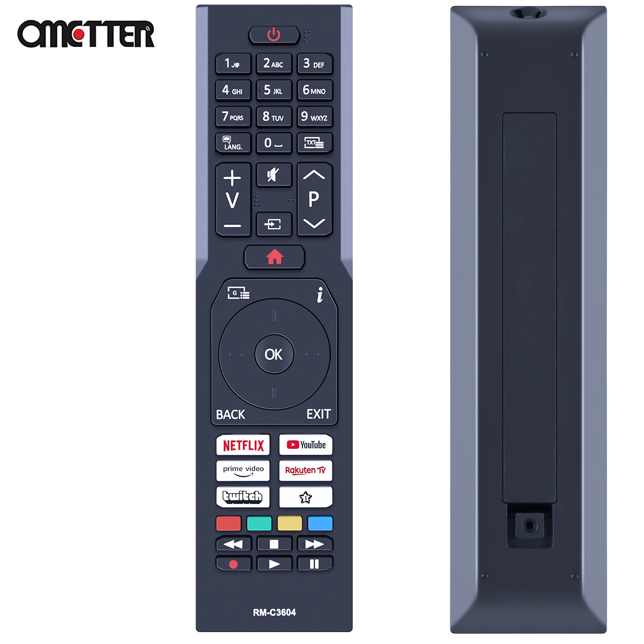 New RM-C3604 Telecomanda For JVC Smart TV Replace Remote Control LT-55VU3100