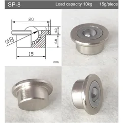 Factory outlets SP8/12/15/22/25 Precision universal Ball bearing casters/wheel,Scroll flexible,Transmission systefurniture wheel