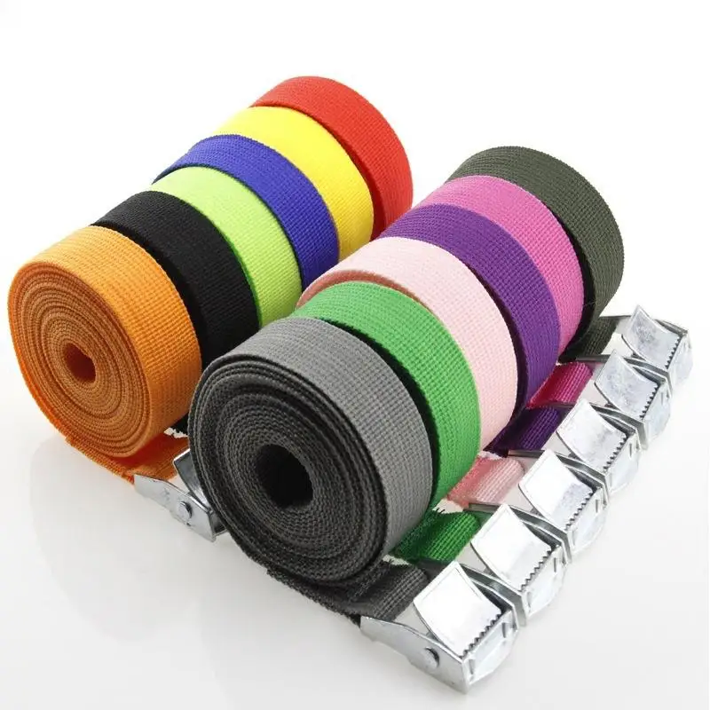 NEW 1Pcs Heavy Duty Ratchet Tie Down Cargo Straps Metal Buckle 1/2/3/4/5M For Car Motorcycle Bike Luggage Transport Binding Rope
