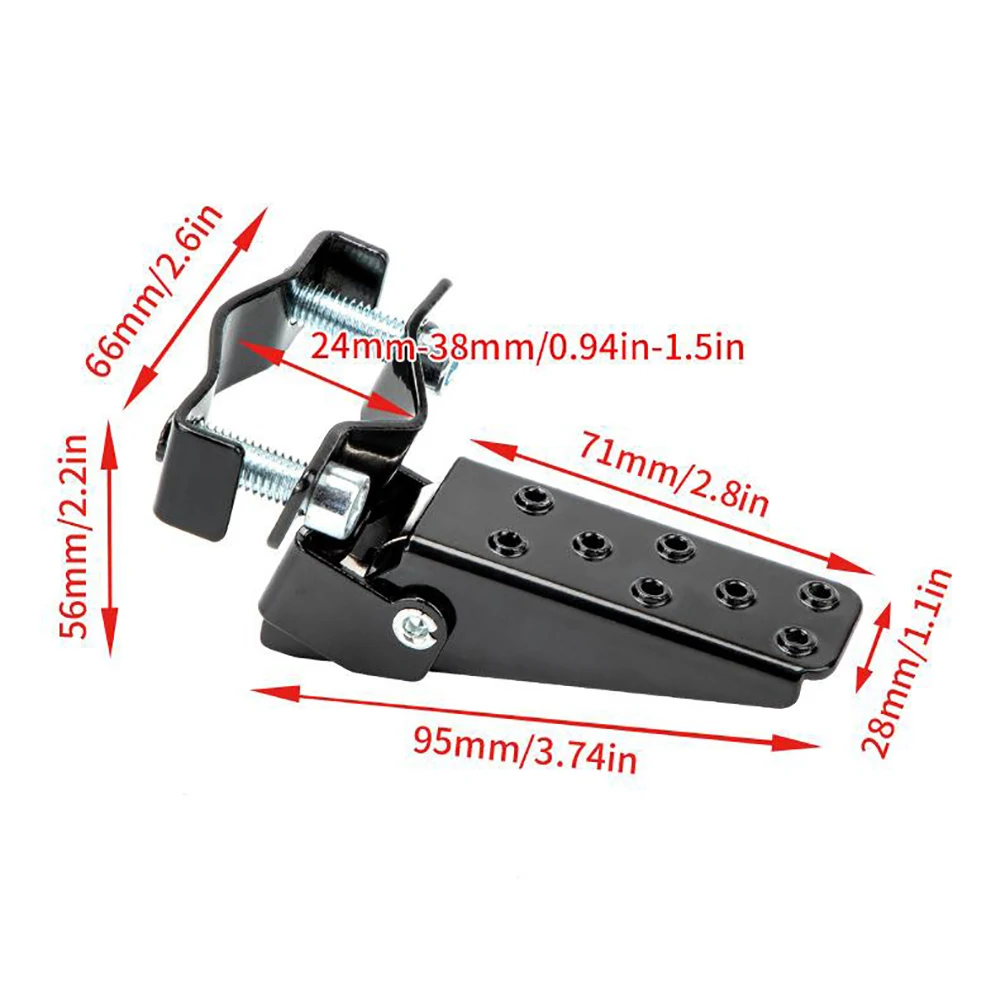 1 Pair Retro Motorcycle Foldable Foot Pegs Shock-Absorbing Pedals Modified Parts Universal Motorcycle Footrest Motocross Pedals