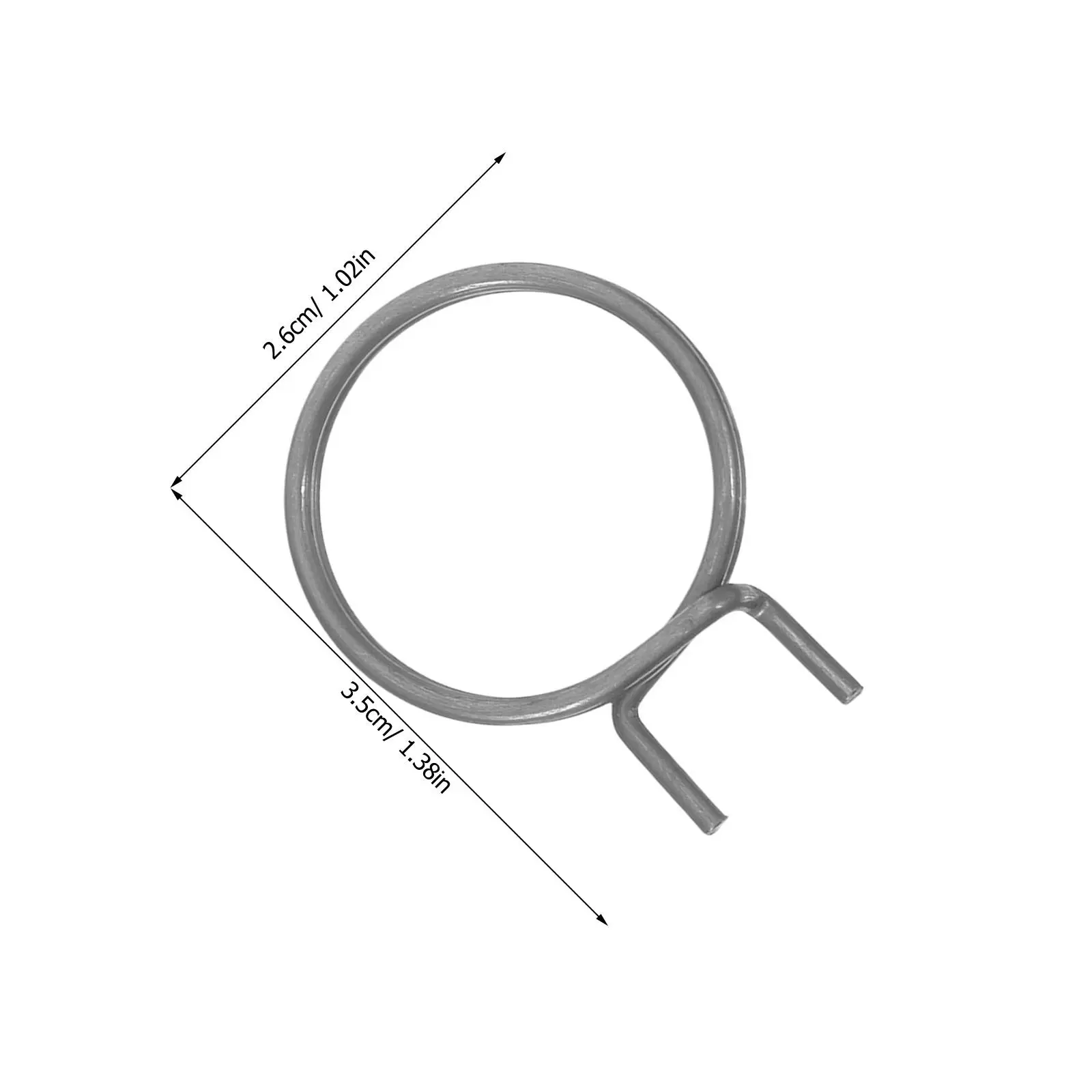 10Pcs Door Handle Spring Clips Anti Theft Door Lock Springs 23Mm Id 26Mm Od Torsion Return Springs for Lock Repair