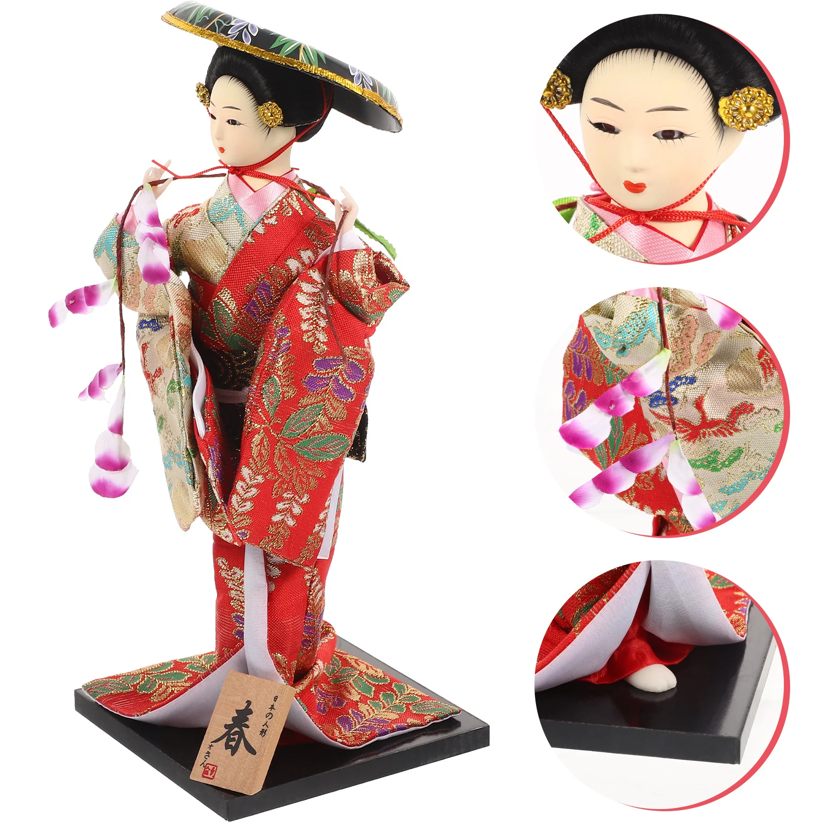 Japonaise Japanese Geisha Ornaments Toys for Girls Decorative Kimono Adorn