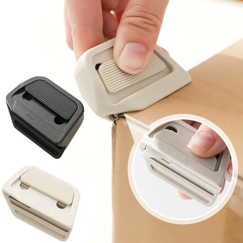 2Pack Mini Magnetic Ceramic Box Cutter, Auto-Retract Utility Knives, Portable Package Opener for Cardboard, Crafts & Daily Use