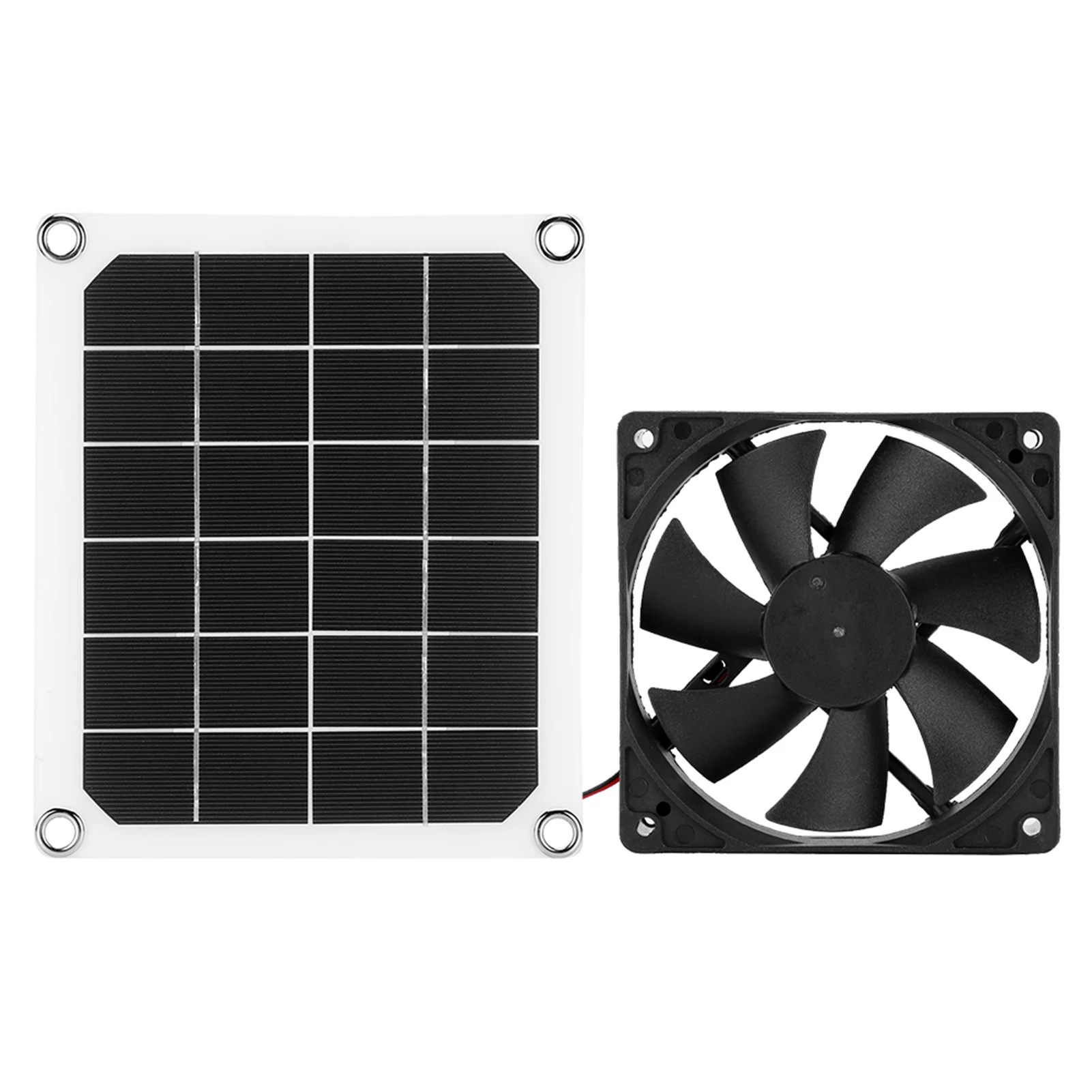 Exaustor painel solar monocristalino 6v 10w painel de energia solar ao ar livre exaustor carregamento usb para estufa casinha de frango