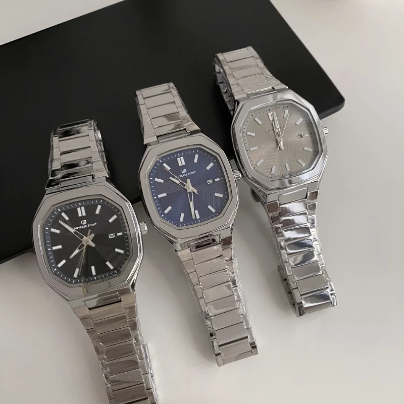 Quartz Watch for Man Coarse Line Watch with 40mm Diameter 9mm Thickness Butterfly Buckle 30m Life Waterproof