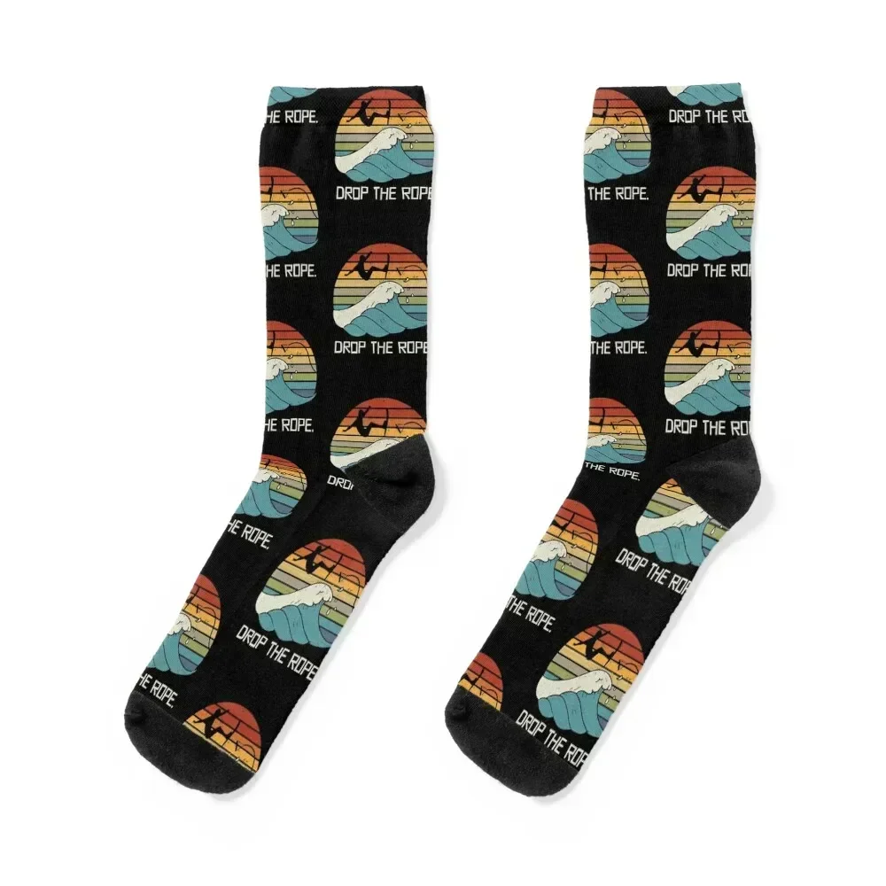 Drop The Rope Wake Surfing Wake Surf Wake Surfing Socks christmas gifts designer brand Designer Man Socks Women's