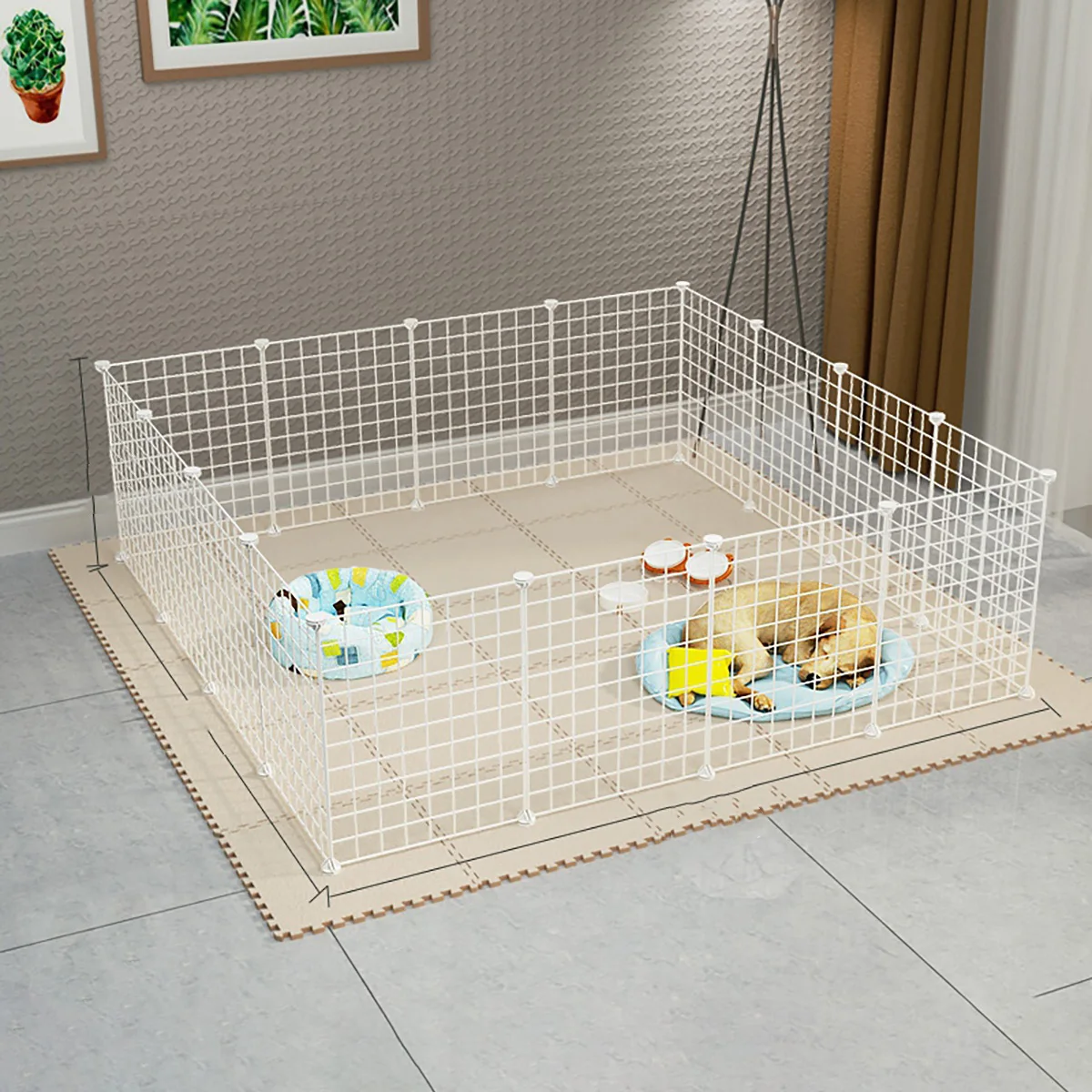 

Small Dog Fence Indoor Household Kitten Gate Rabbit Guardrail Puppy Playpen