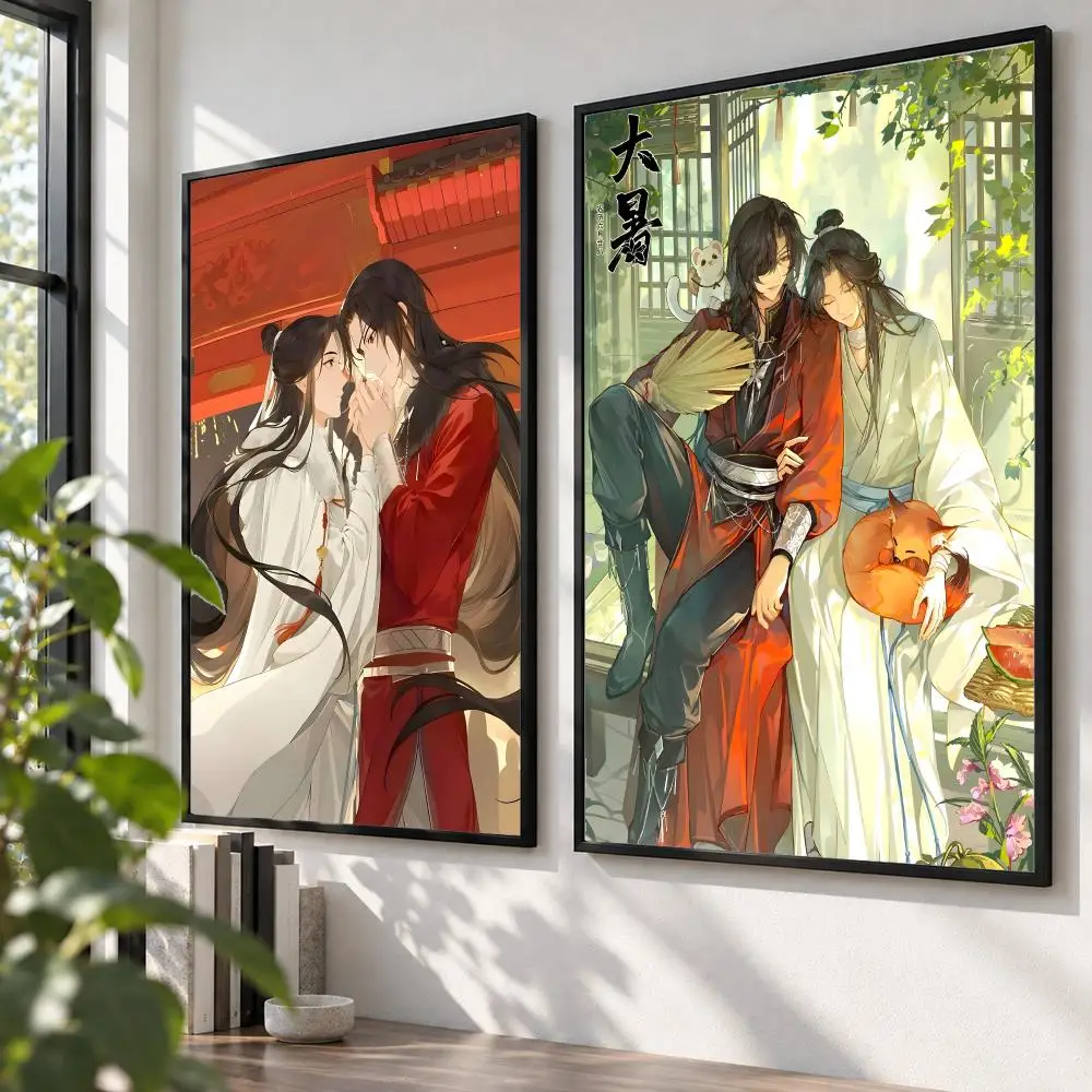 anime Heaven Officials Blessing Poster HD Poster Self Adhesive Waterproof Wall Art Print Bedroom Living Room Modern Decor Gift