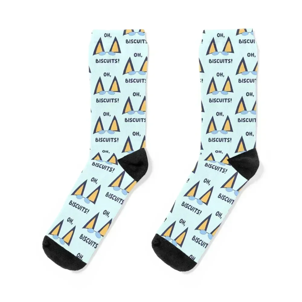 Biscuits Mum Dad Cartoon Socks snow winter Socks Women Men's