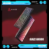 AJAZZ AK680 MAX RGB Mechanical Keyboard 8k Polling Rate Hot Swap Magnetic Switch Wired Gaming Customized Keybaord Pc Accessories