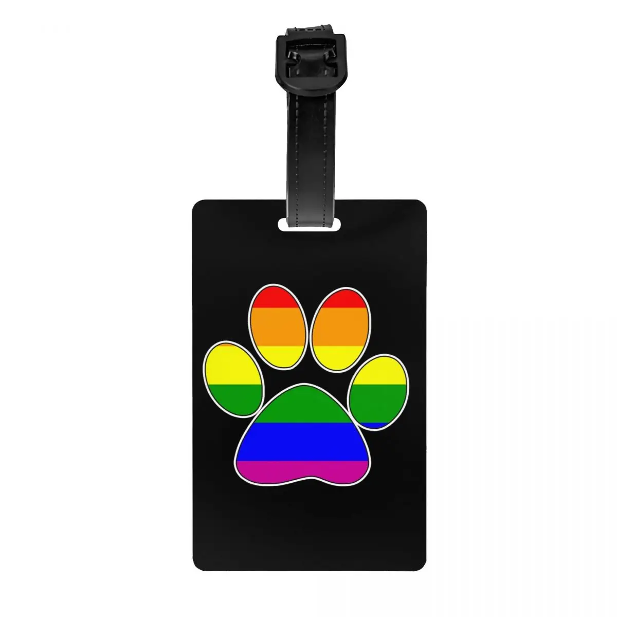 

Изготовленная на заказ багажная бирка LGBT Pride Gay Paw с именной картой, конфиденциальная обложка, идентификационная этикетка для дорожной сумки, чемодана