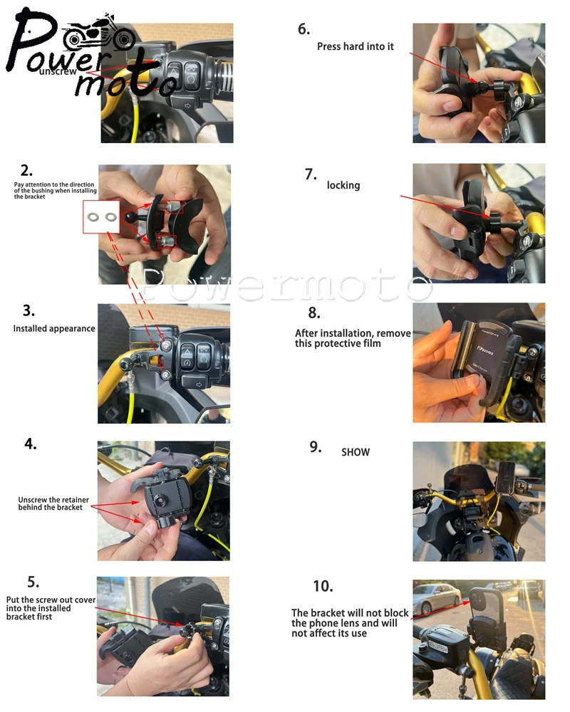 ل هارلي سوفتيل سليم بجولة ترايك سبورتستر دراجة نارية حامل هاتف الخليوي المحمول دعامة حامل جبل قابل للتعديل 5.4 "-7.2"