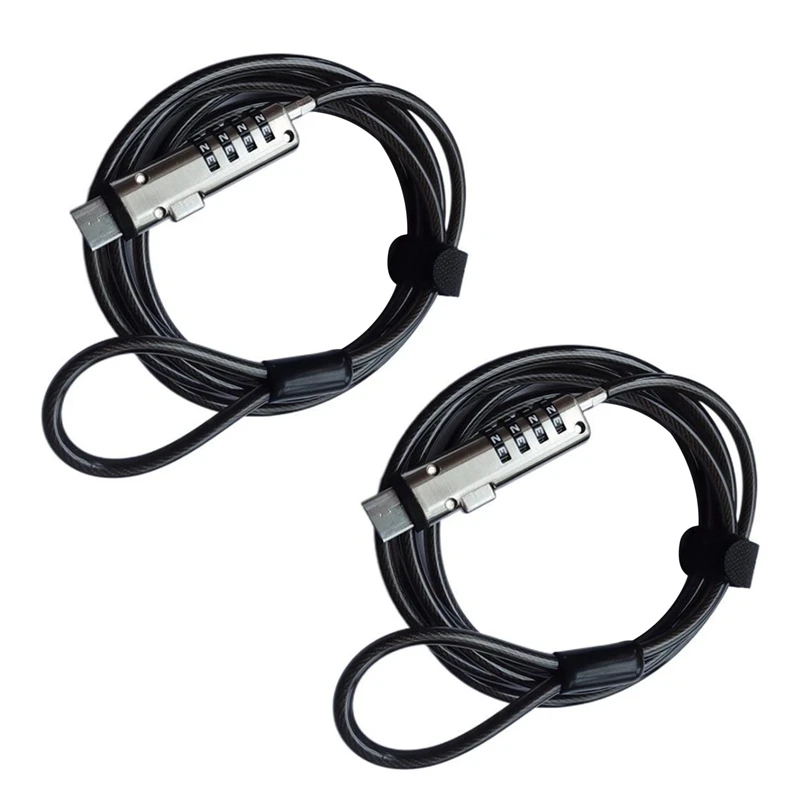 

2X Security USB Password Anti-Theft Lock, Used For Anti Theft Function On Laptop, Tablet, Projector, TV