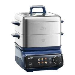 SUPOR 220V Removable Base Electric Steamer Household 16L Three-layer Stainless Steel 2100W Multifunctional Steam Box
