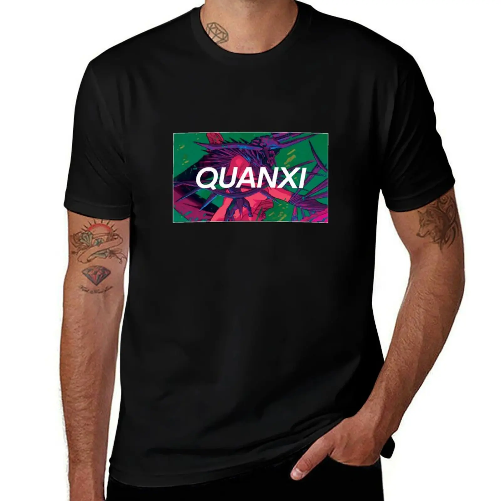 

Quanxi Streetwear T-Shirt man tshirt men t shirt cotton 100% T-Shirt