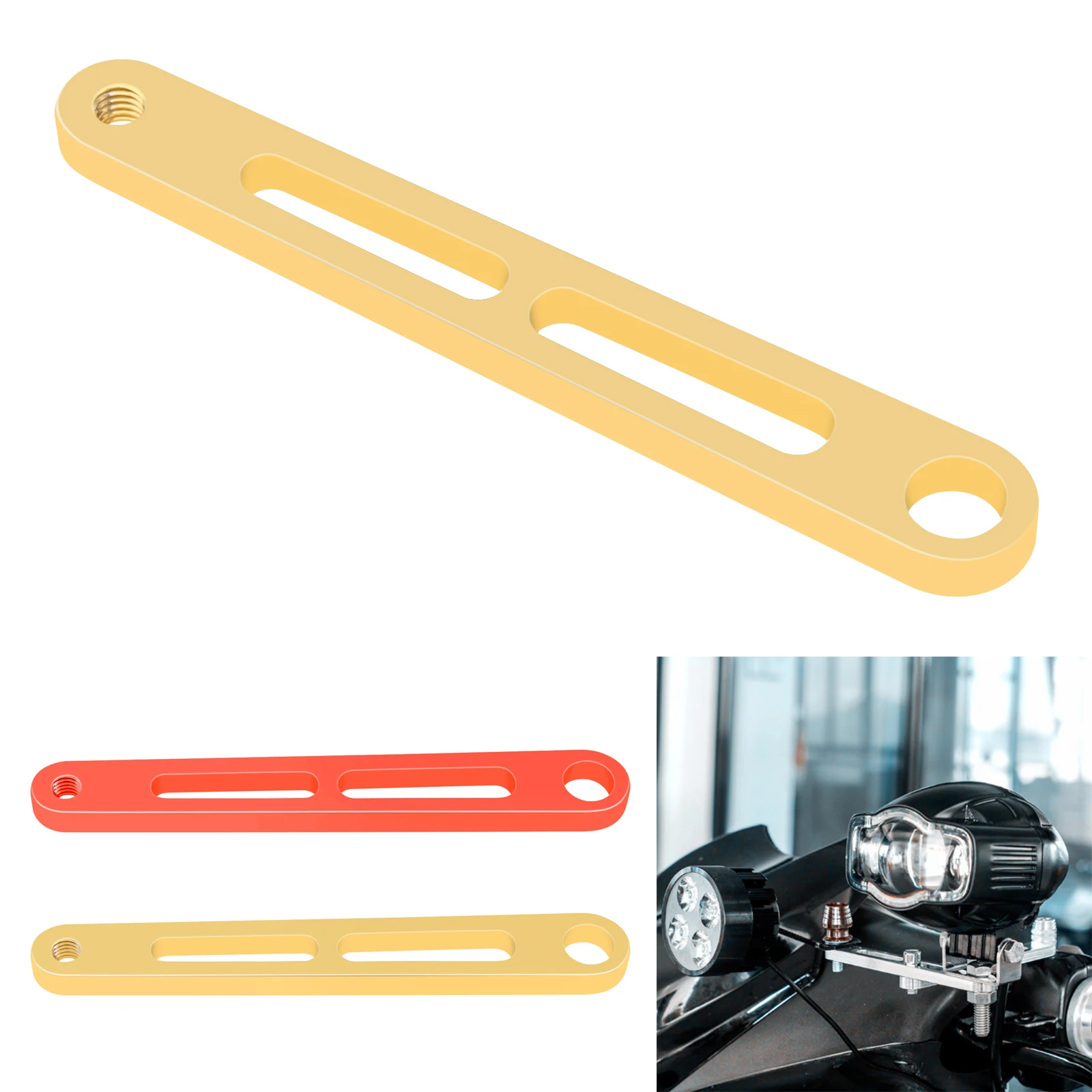 Universal Handlebars Fork Headlight Spotlight Modification Bracket for Motorcycle / Bicycle / Electric Scooter, Mounting Support