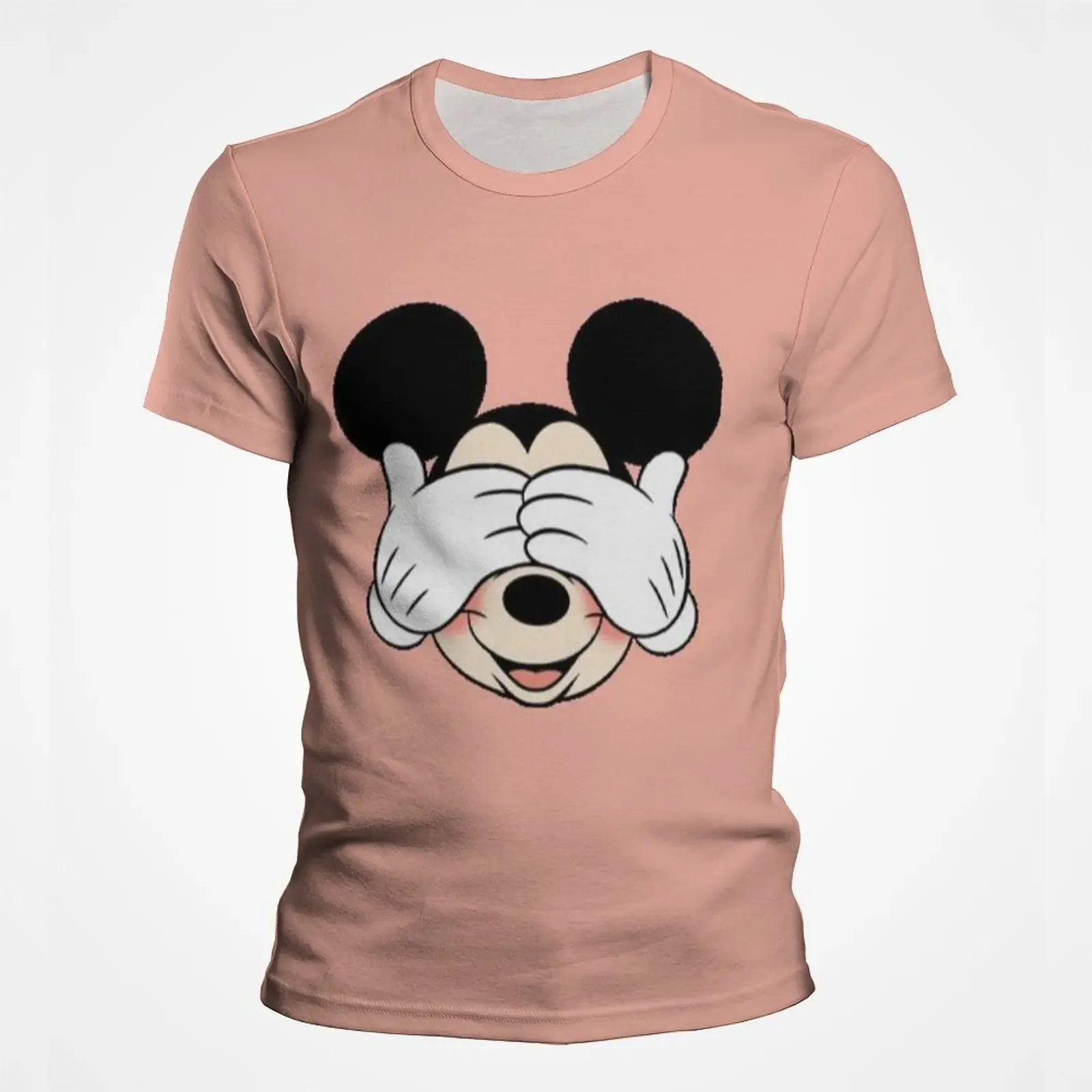 Summer Girl Boy Kids T shirt Disney Mickey Mouse Short Sleeve T-shirt Printed Children Cartoon Clothes Men Women Streetwear Tops