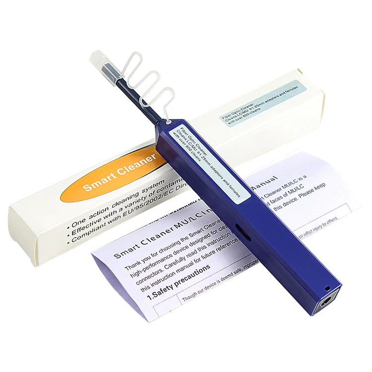 MT-8722 SC FC LC ST Cleaning Optical Fiber Ferrules  Cleaning Pen One-click Fiber Optic Cleaner