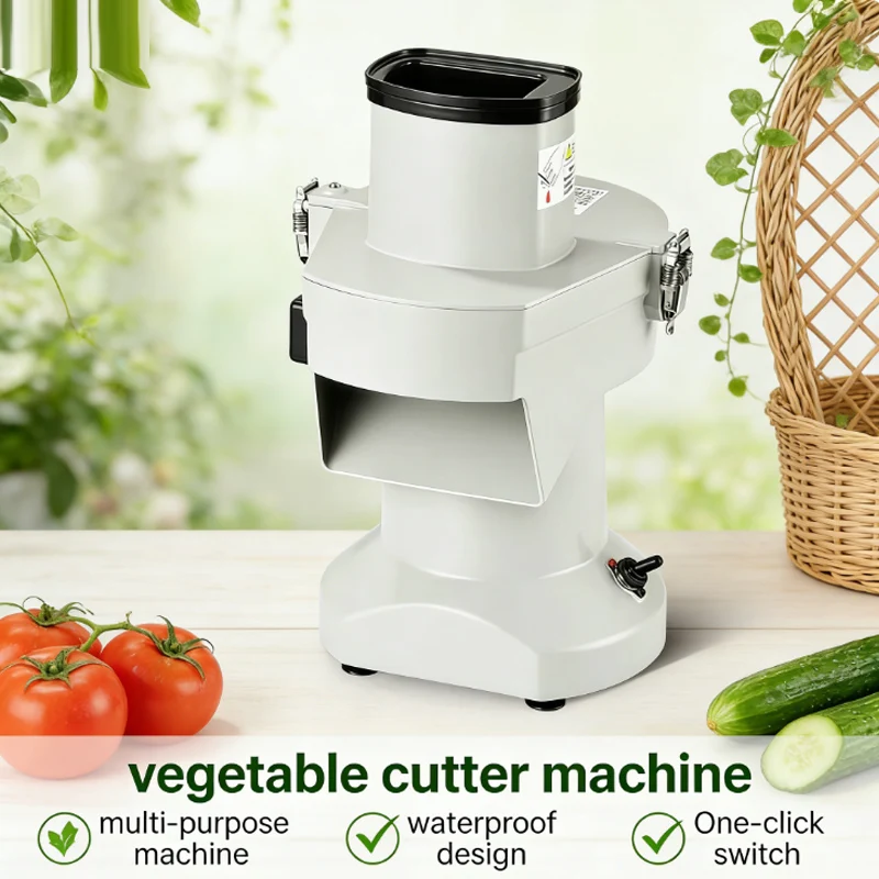 220V Electric Sausage Slicer Cutter Commercial Small Vegetable Cutting Machine Pepper Bacon Cucumber Slicing Machine