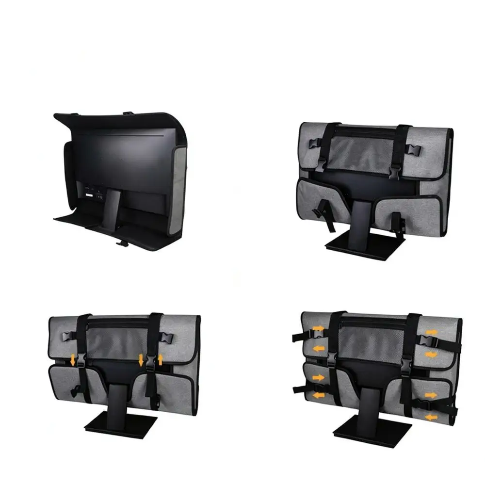 Heavy Duty Monitor Carrying Bag For 24 34 Inch Display Protective Storage Case Travel Handbag All In One PC Office Organizer