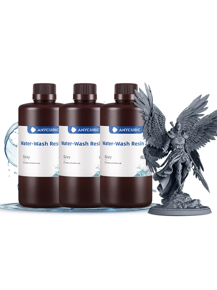 ANYCUBIC Water-Wash Hars + Voor Lcd 3D Printer Water-Wasbaar Hoge Precisie Lage Geur Lage Viscositeit 3D afdrukken Materiaal - afbeelding 2