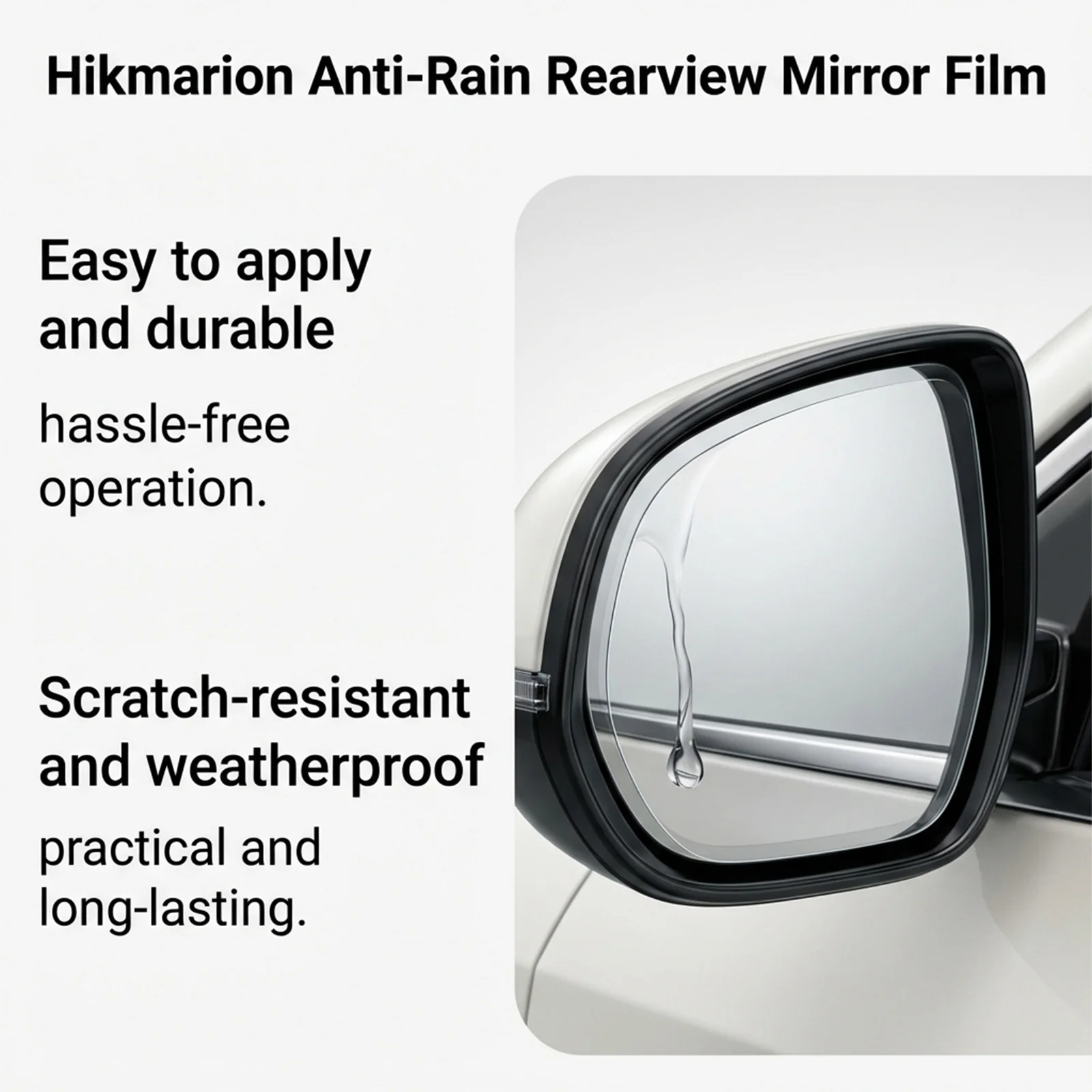 Car Mirror Rainproof Film Water Repellent Anti Rain Sticker Rear View Mirror Protector HD Clear Vision Driving Safety Auto tool
