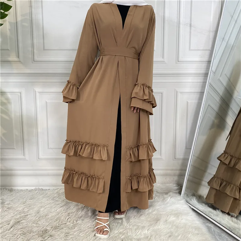 UNI Open Abaya Ramadan Dubai Robe Turkey Kaftan Islamic Clothing Muslim for Women Kimono Caftan Marocain Modest Cardigan