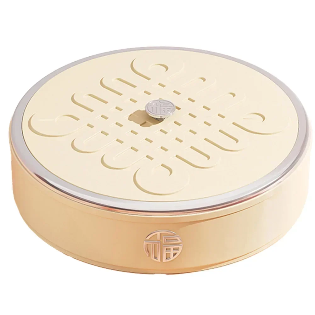 

Living Room Household Dry Fruit Tray Candy Box Chinese Nut Storage Box Fruit Plate Chinese Style Living Room Coffee Table Melon