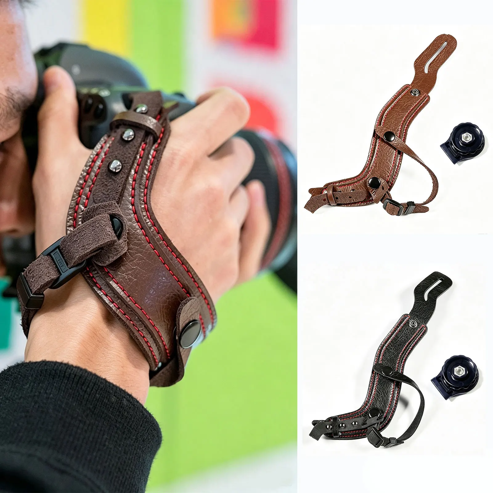 Camera Hand Strap Rapid Fire Secure Camera Grip Padded Camera Wrist Strap by for DSLR and Mirrorless Cameras Photographers
