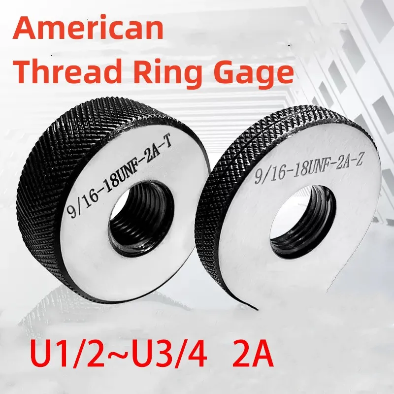 1SET(1*GO+1*NOGO)  American Non-Standard  Fine Tooth Thread Ring Gauge 2A  UNF/A/C 1/2-13 9/16 5/8  3/4