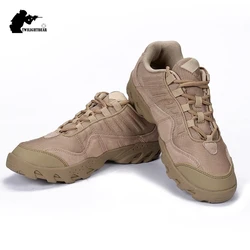 Outdoor Men's Tactical Boots larger size Airsoft Lightweight Wearproof Climbing Shoe Men Camping Hiking Sneakers 39-45 A2FC203