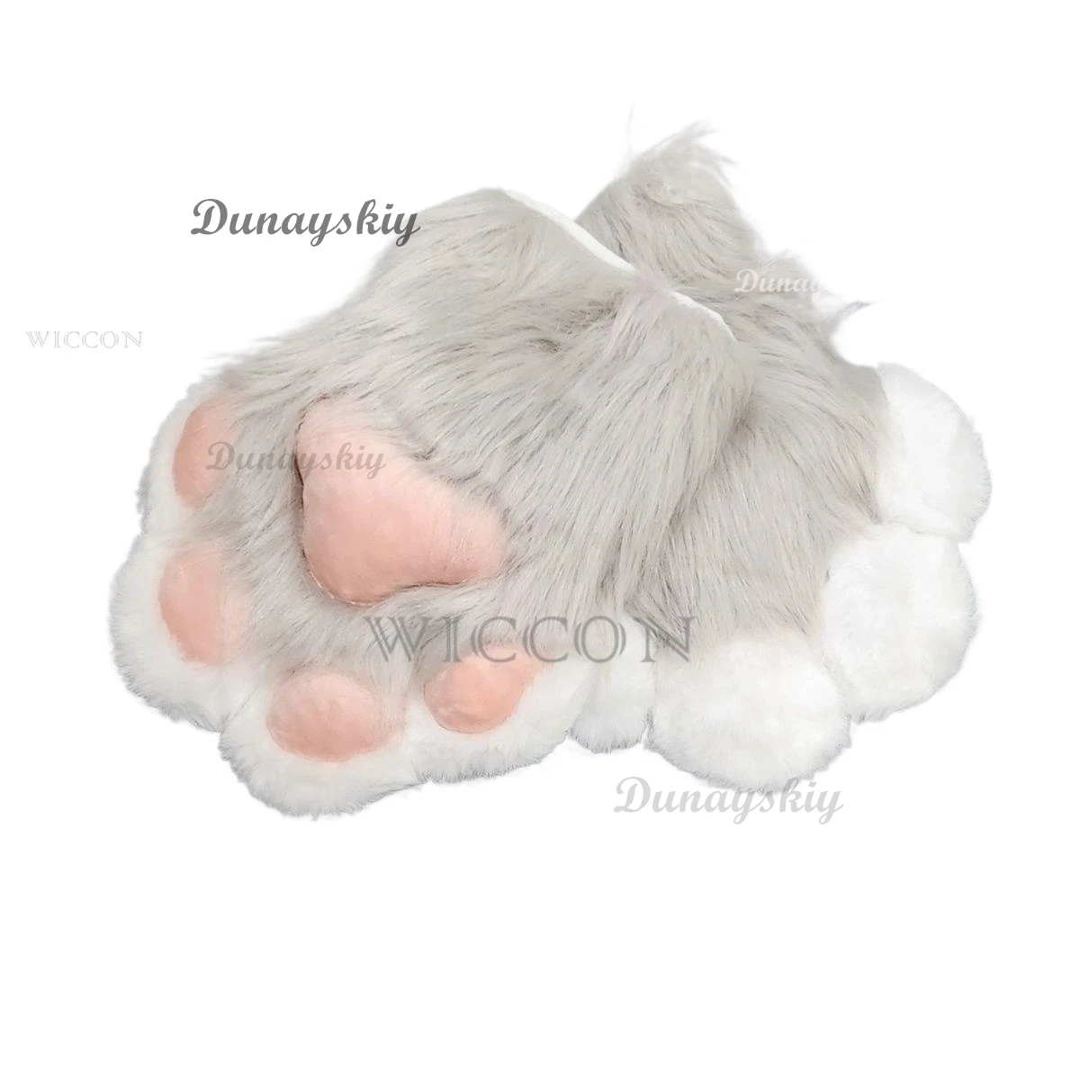 Kawaii Plush Cosplay Costume Furry Color Animal Paw Gloves Cat Girl Gloves Cat Paw Cute Plush Fursuit Finished Product In Stock