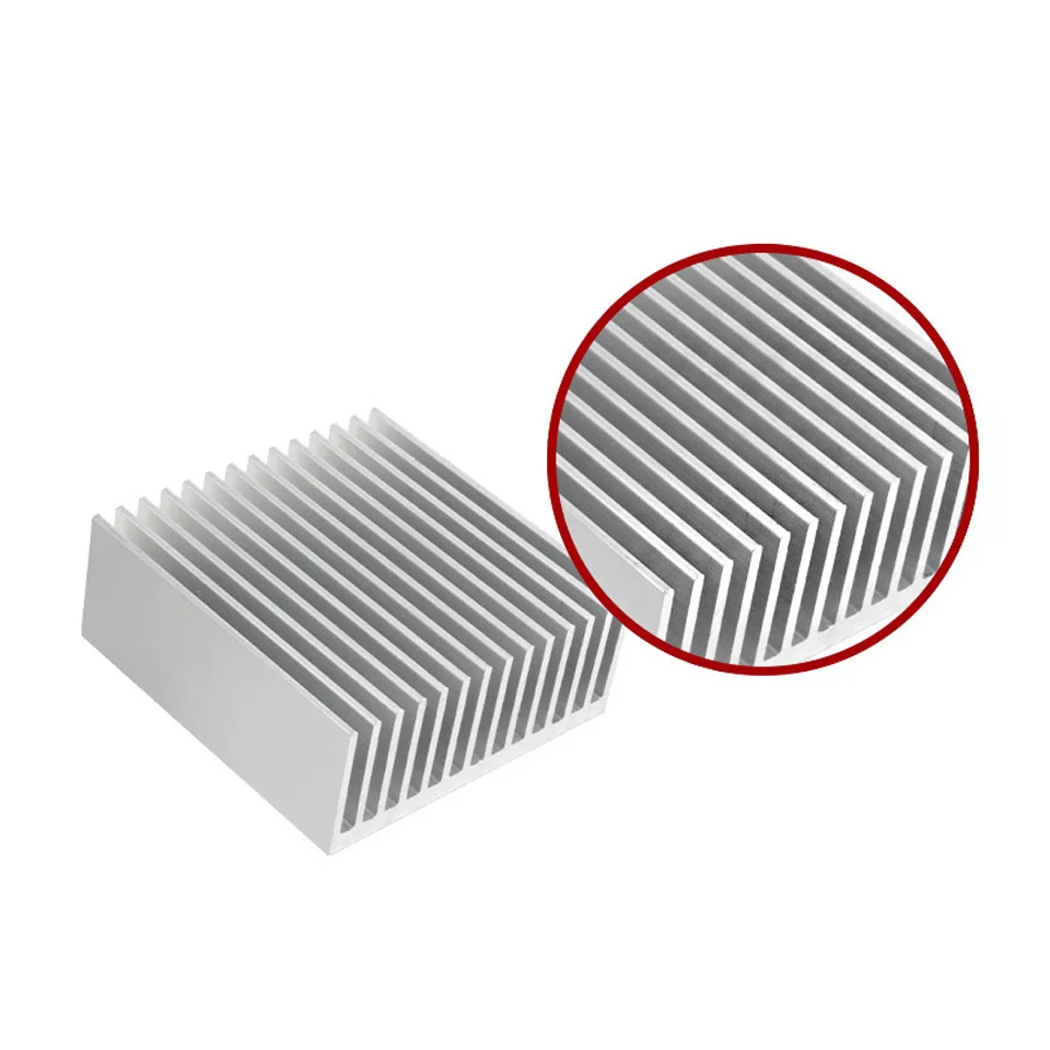 Aluminum Alloy Heatsink Cooling Pad 100x50x20mm Radiator Heating Dissipation For High Power LED COB Light