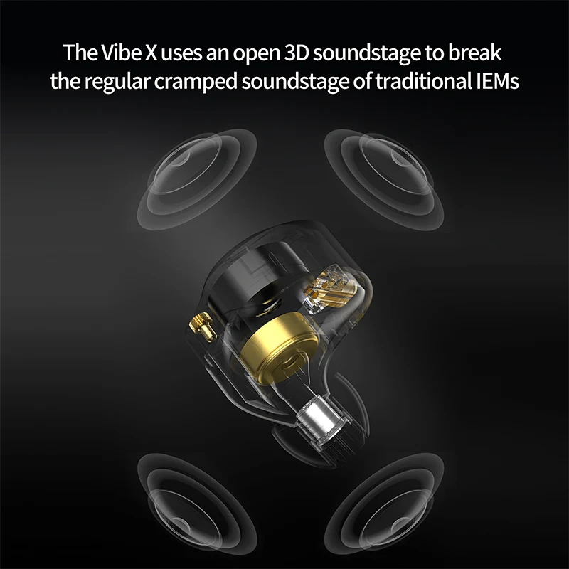 KZ Vibe X Low Frequency Vibration Earbuds HiFi Deep Bass Headset Stereo Sound In-Ear Earphones for Music Gaming Gift image 5