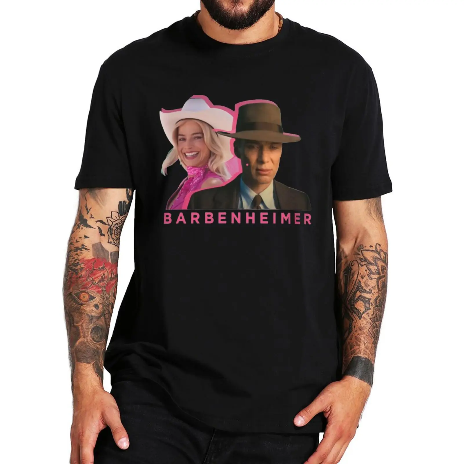 Barbenheimer T Shirt 2023 Popular Movie Meme Gift Streetwear P2k Summer 100% Cotton Unisex O-neck T-shirts EU Size