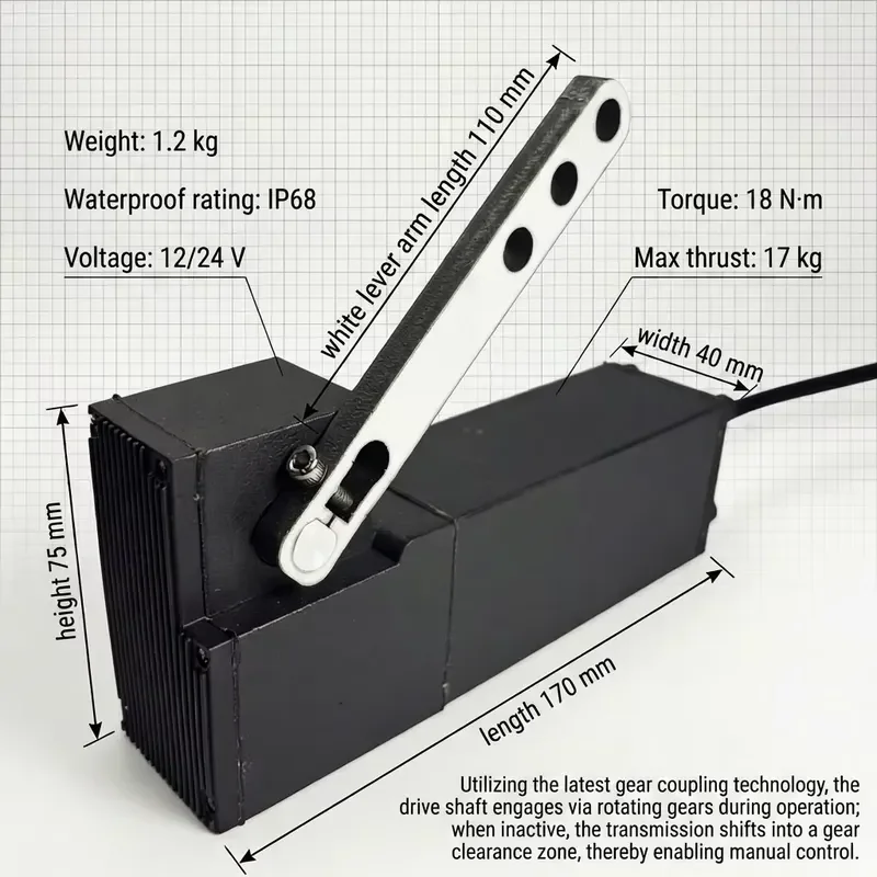 4-Bar wireless control unit for truck cranes and drilling rigs; with upgraded remote control function; clutch motor.