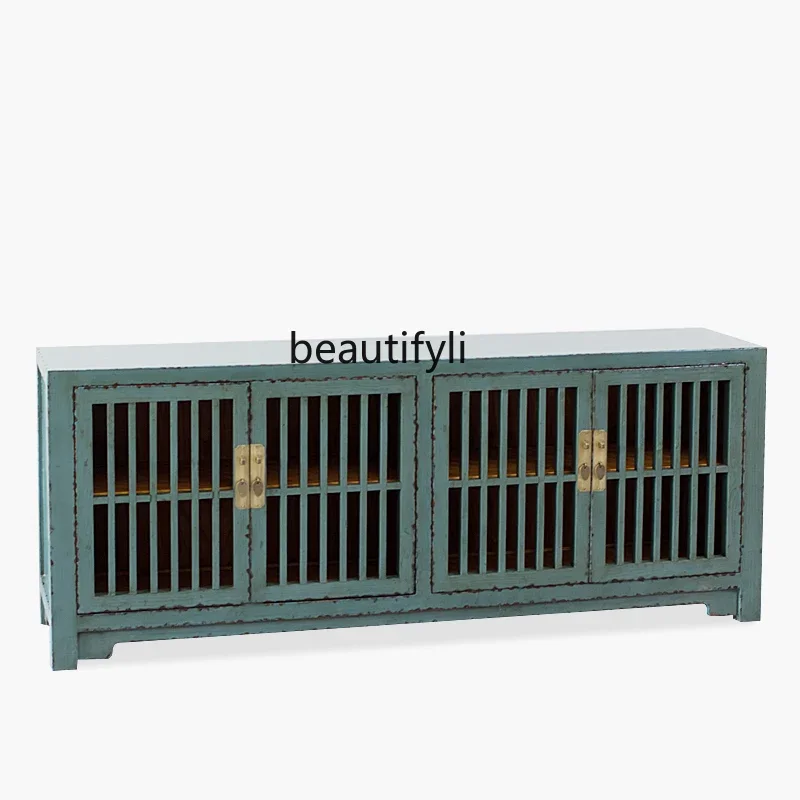 

Chinese TV Cabinet Solid Wood Floor Cabinet Low Cabinet Locker Elm Ming-Qing Period Furniture