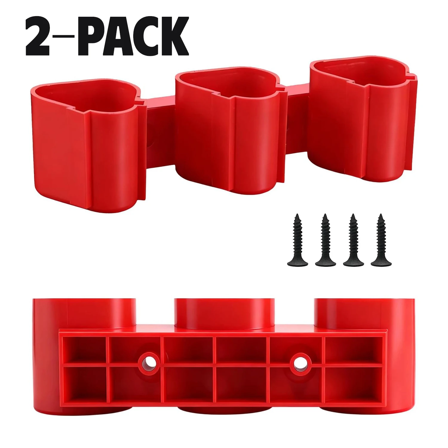 1-2pcs Battery Holder Wall Mounted For Makita/Bosch/Milwaukee 10.8/12V Battery Rack Battery Hanger Tool Holder Dock Mount