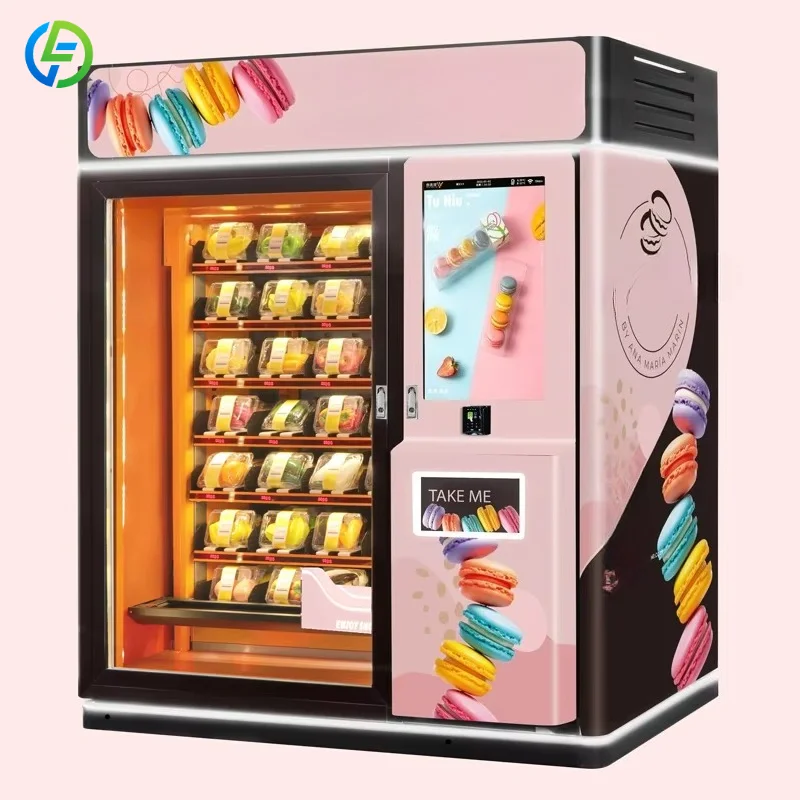 Factory Price Healthy Food Fruit Salad Egg Vegetable Combo Elevator Vending Machine Protein Shakes Vending Machine Customized