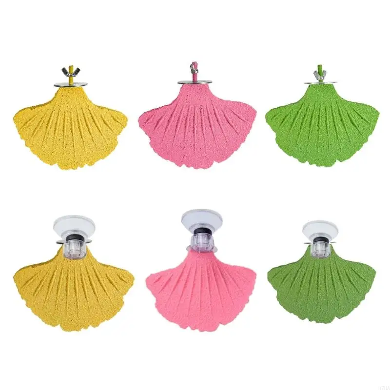 Perca para loros, pájaro resina, pico, piedra molienda, soporte para percha, recortador pies, accesorios para jaula