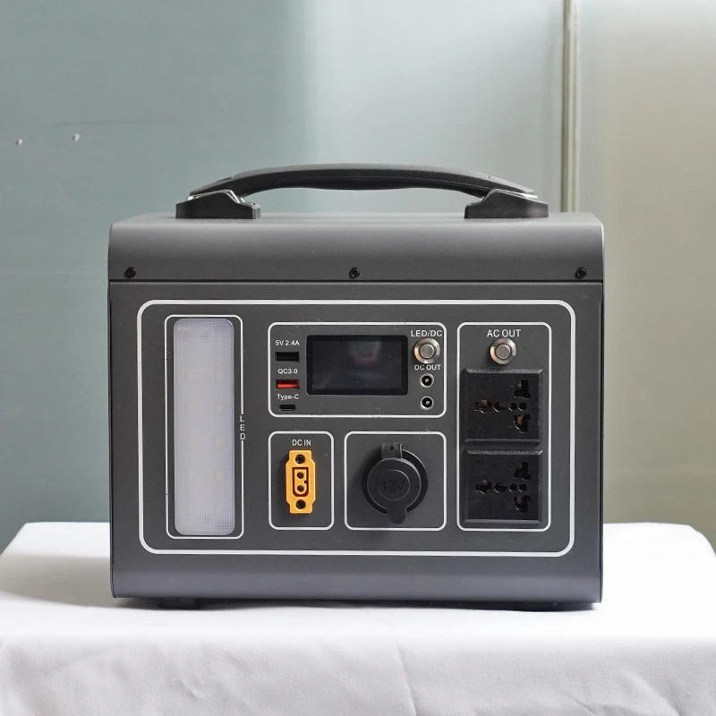 500W 555Wh Portable Power Station With 500W (Peak 1000W) AC Outlet Solar Generator For Outdoor Camping RV And Emergency