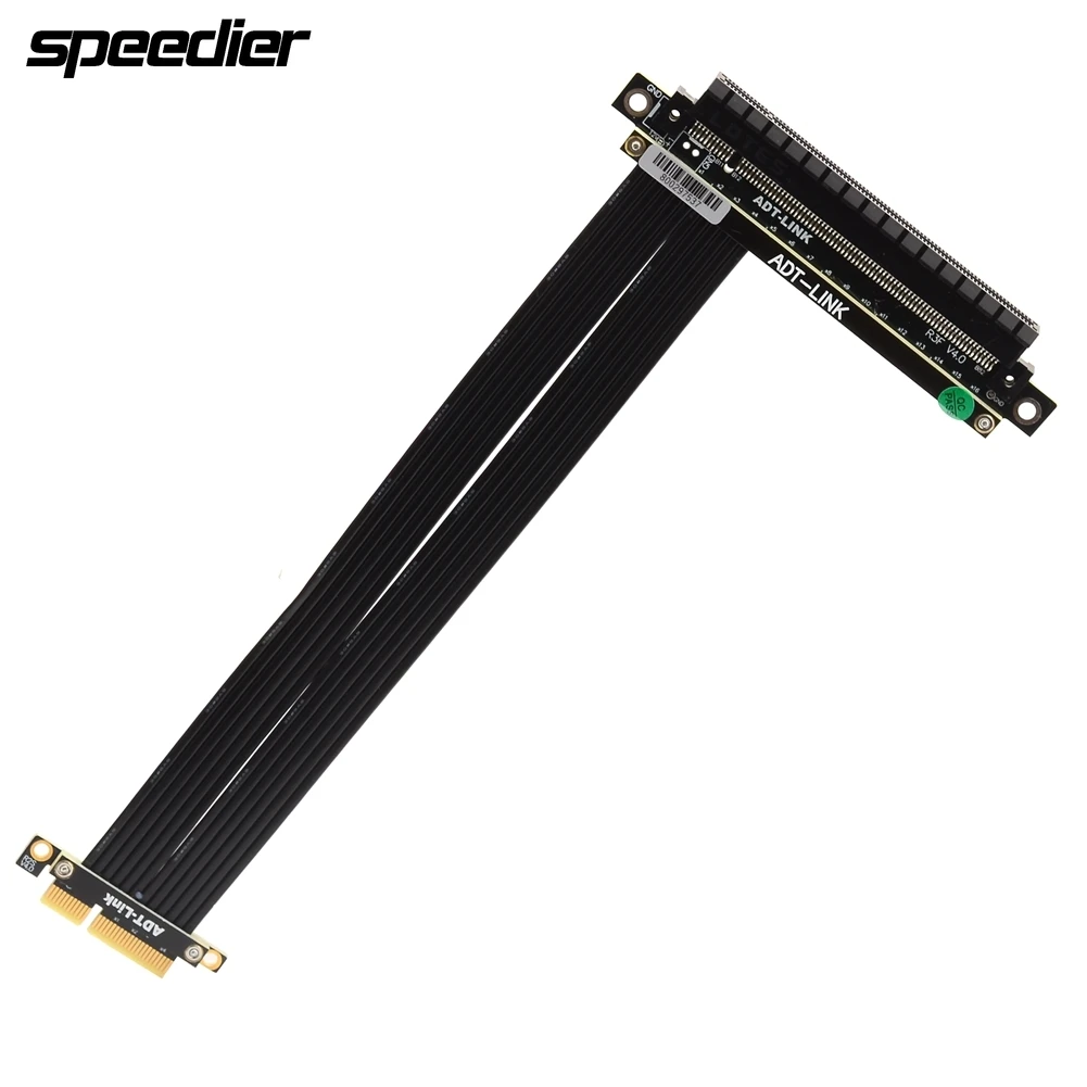 

Riser 4.0 PCIE X16 To X4 RTX Graphics Card Extension Cable Shielded Riser Cable PCI Express 4.0 x4 To x16 Extender Adapter